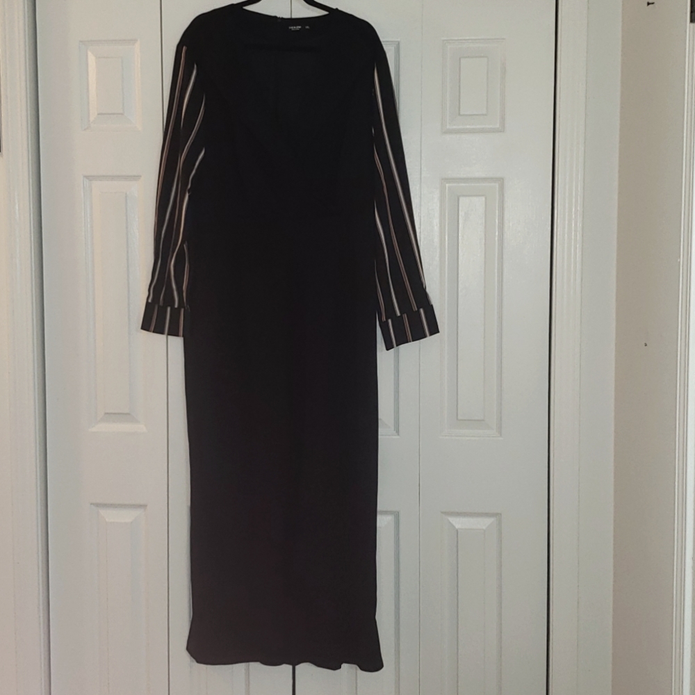 SHEIN CURVE PINSTRIPED JUMPSUIT SZ 4X (20)